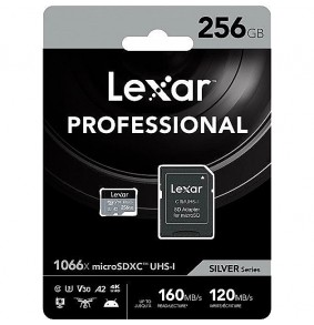 Atminties kortelė Lexar Pro microSDXC 256GB 1066x UHS-I R160/W120