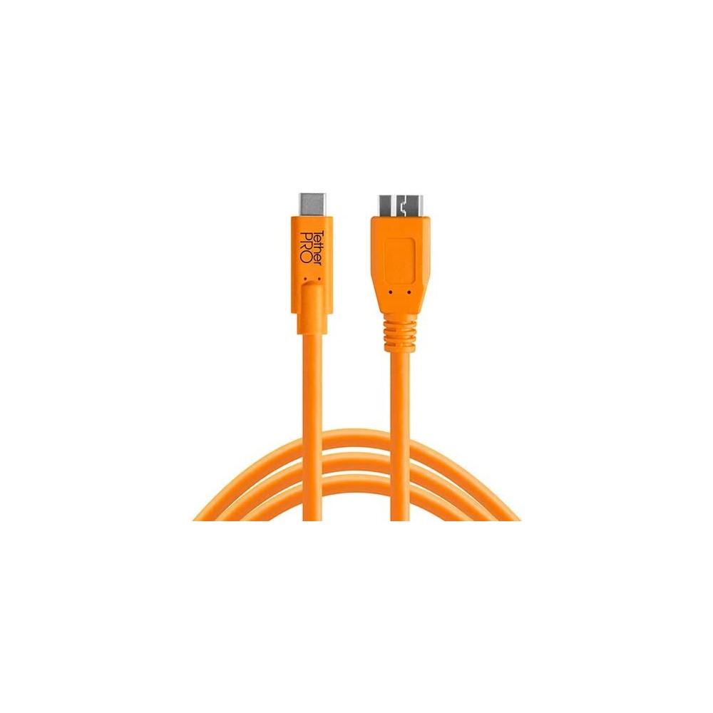 TetherPro 4.6m kabelis 3.0 Micro-B  USB-C Orange CUC3315