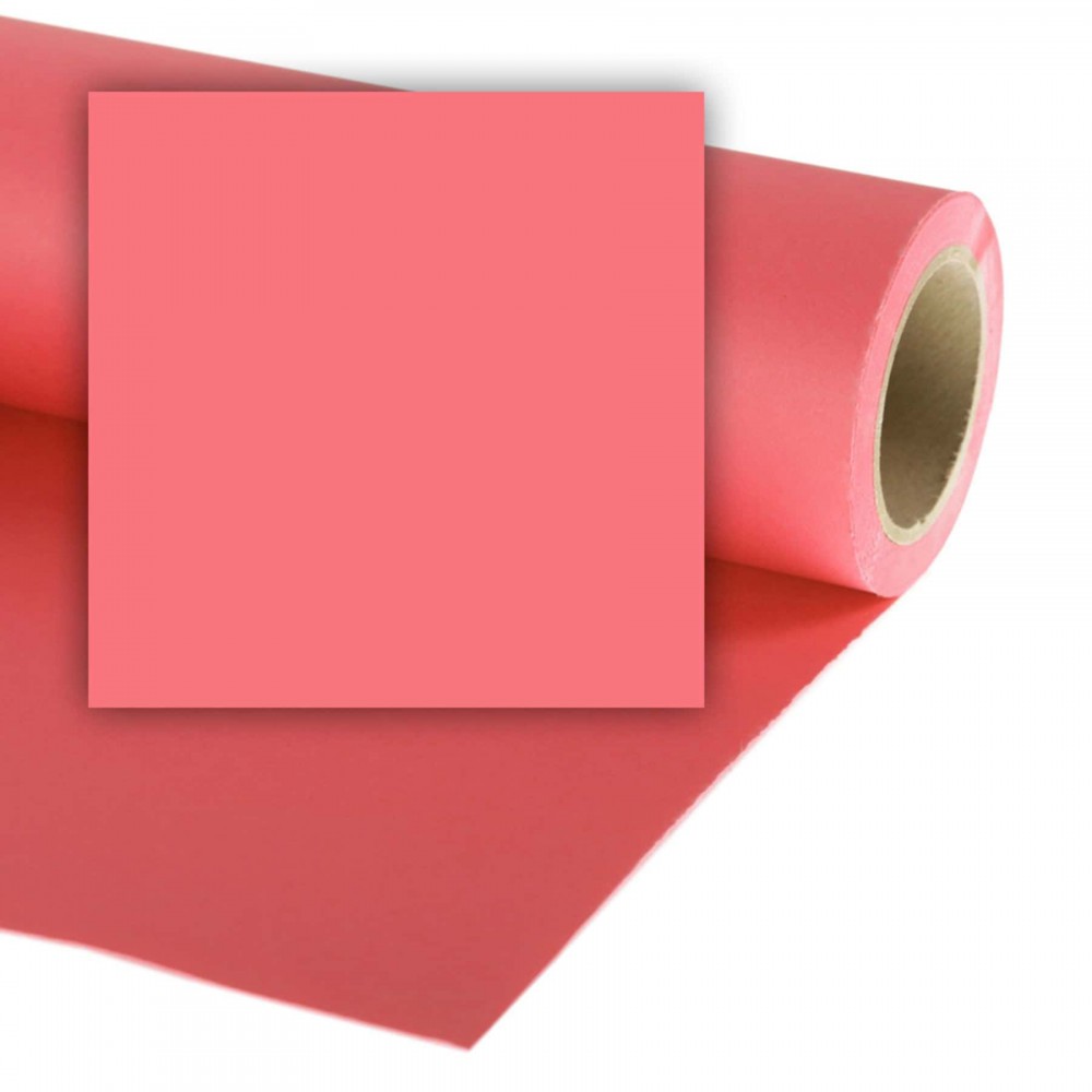 Popierinis fonas Colorama 2,72x11m Coral Pink